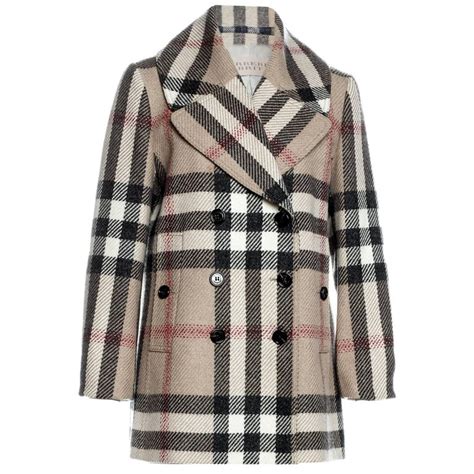 burberry plaid wool coat|burberry wool coat beige.